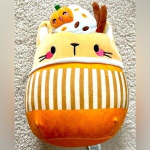 Squishmallow Food Plush Toys Soft Animal (Cinda Pumpkin Spice Latte, 8 Inch)
